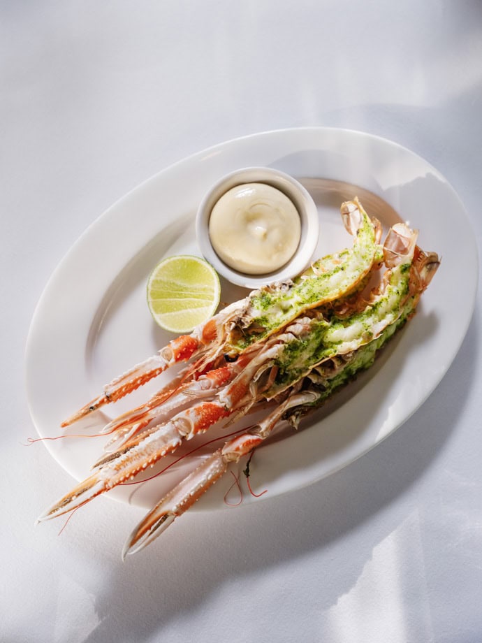 0006 - 2021 - Parsonage Grill - Oxford - High res - Langoustines Seafood - Web Feature