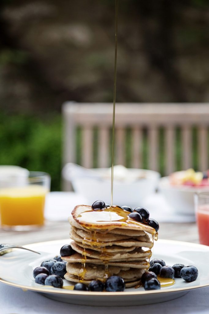 0033 - 2014 - Parsonage Grill - Oxford - Low Res - Breakfast Blueberry Pancakes - Web Feature