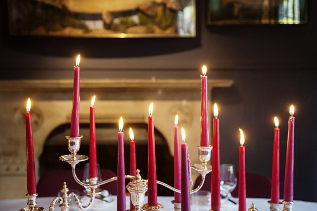 0037 - 2014 - Parsonage Grill - Oxford - Low Res - Pike Room Private Dining Candles - Web Feature